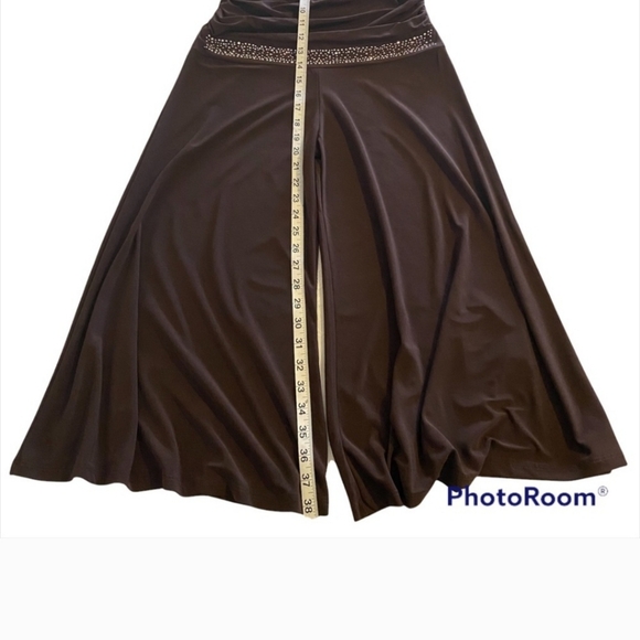 J&J FASHION Strapless Brown Crop Romper w/Silver Embellishments-M - Picture 3 of 7